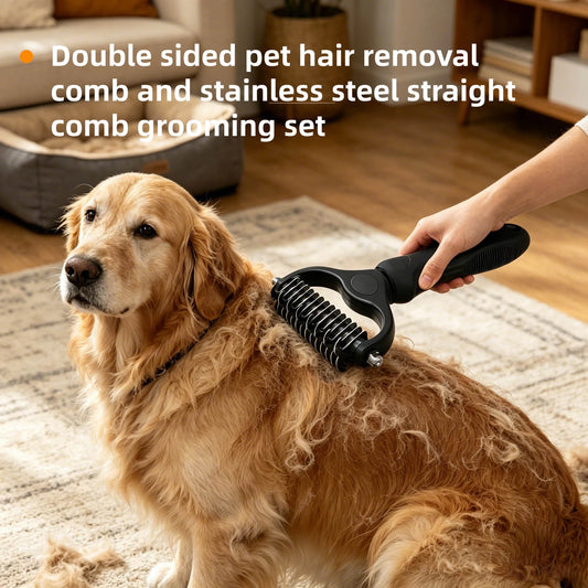 Pet Knot Comb, Dog Hair Removal Comb, 2-in-1 - MyPetDollar.com