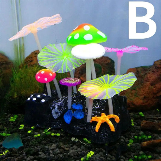 9pcs Artificial Plants Fish Tank Decorations - MyPetDollar.com
