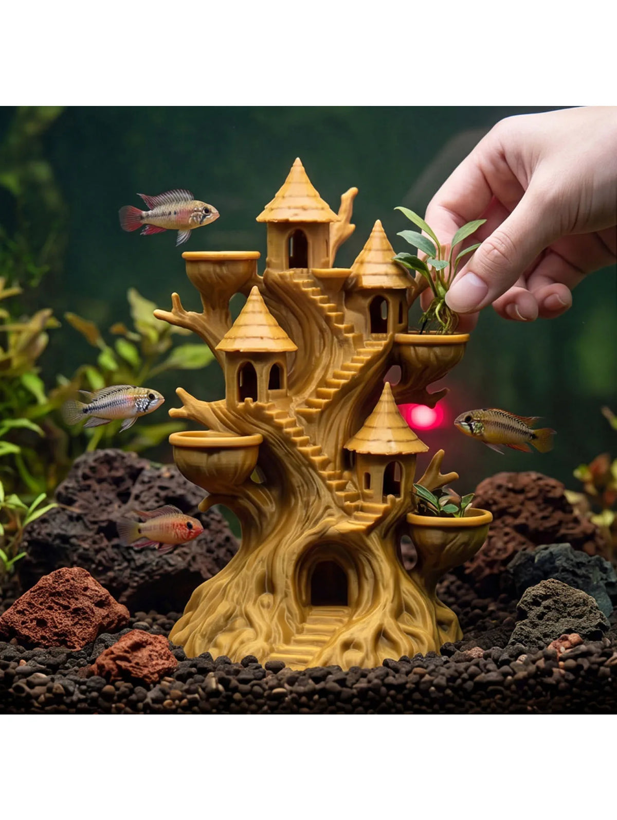A Pok é mon ancient treehouse, tabletop - MyPetDollar.com