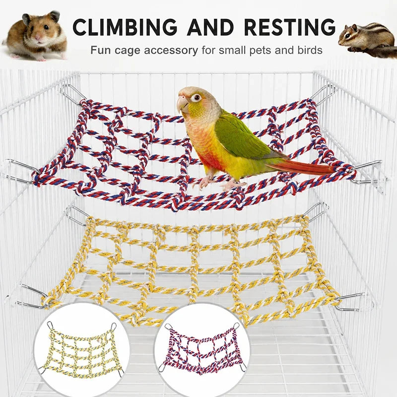 Small Pet Cotton Rope Climbing Net Hamster - MyPetDollar.com