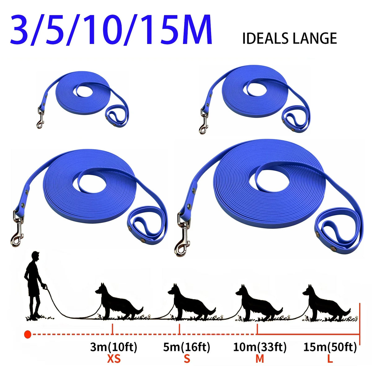 Waterproof Dog Leash Long Pvc Pet Leashes - MyPetDollar.com