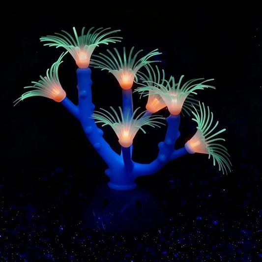 Glow in Dark Aquarium Coral Plant Silicone - MyPetDollar.com