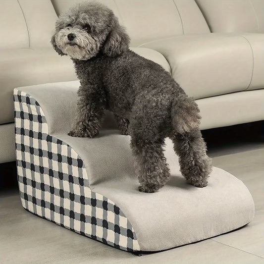 1pc Pet Stairs for Sofa & Bed, 2/3 Step Foam - MyPetDollar.com