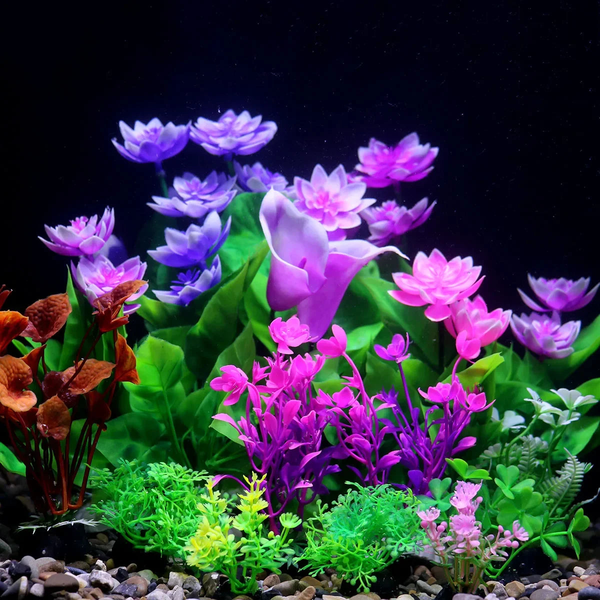 Artificial Water Plant Flower Set Sight of - MyPetDollar.com