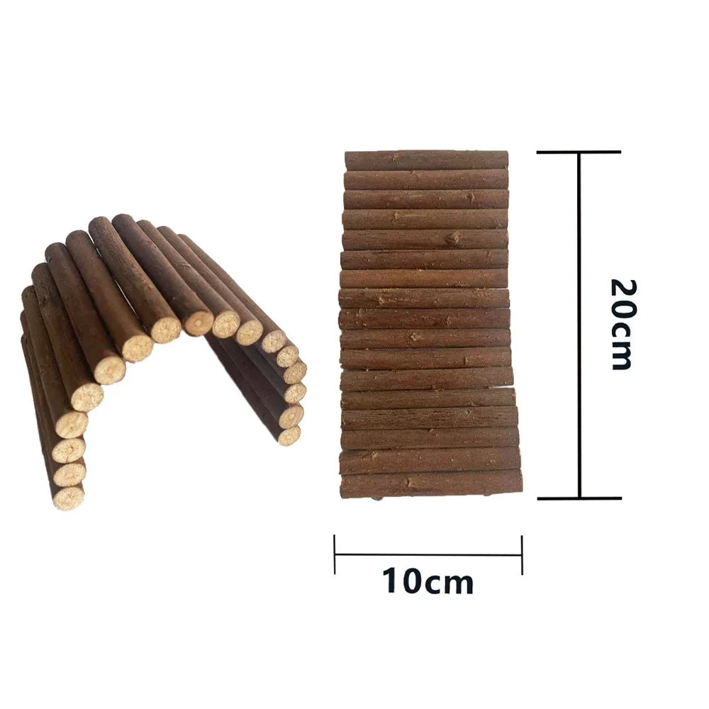 Cute Hamster Roller Toys Natural Wooden Pine - MyPetDollar.com