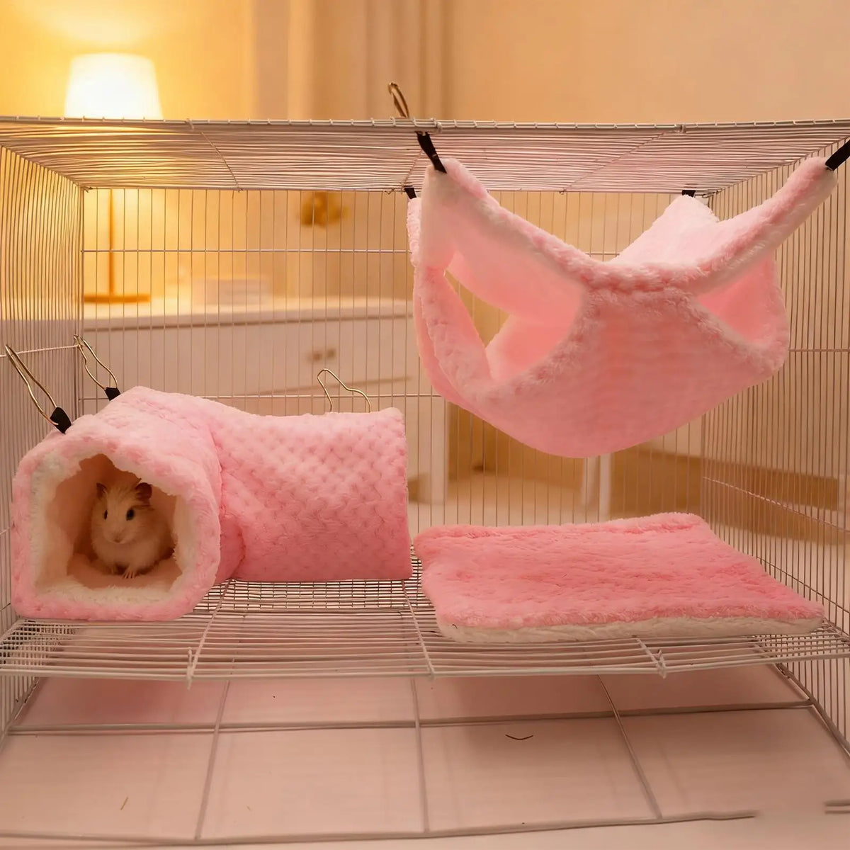 Warm Small Animal Hammock Hamster Bed Cave - MyPetDollar.com