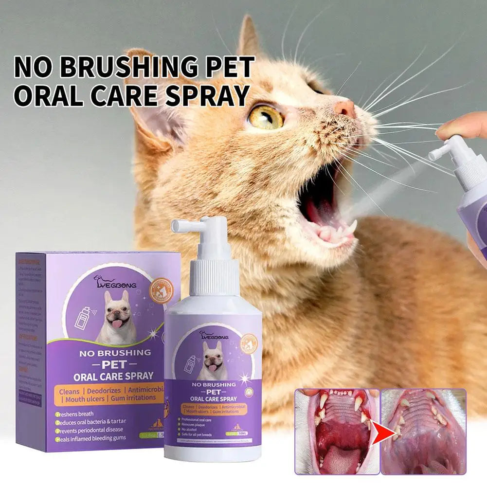 1-5PCS Portable Pet Teeth Cleaning Spray For - MyPetDollar.com