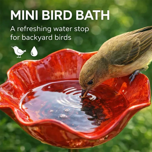 Garden Bee Water Feeder with Flower Design - MyPetDollar.com