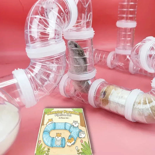 Hamster Tube Set Transparent Curved Tube Pet - MyPetDollar.com