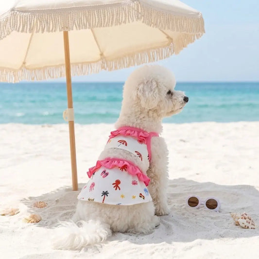 Fashion Cartoon Print Pet Swimsuit Soft Thin - MyPetDollar.com