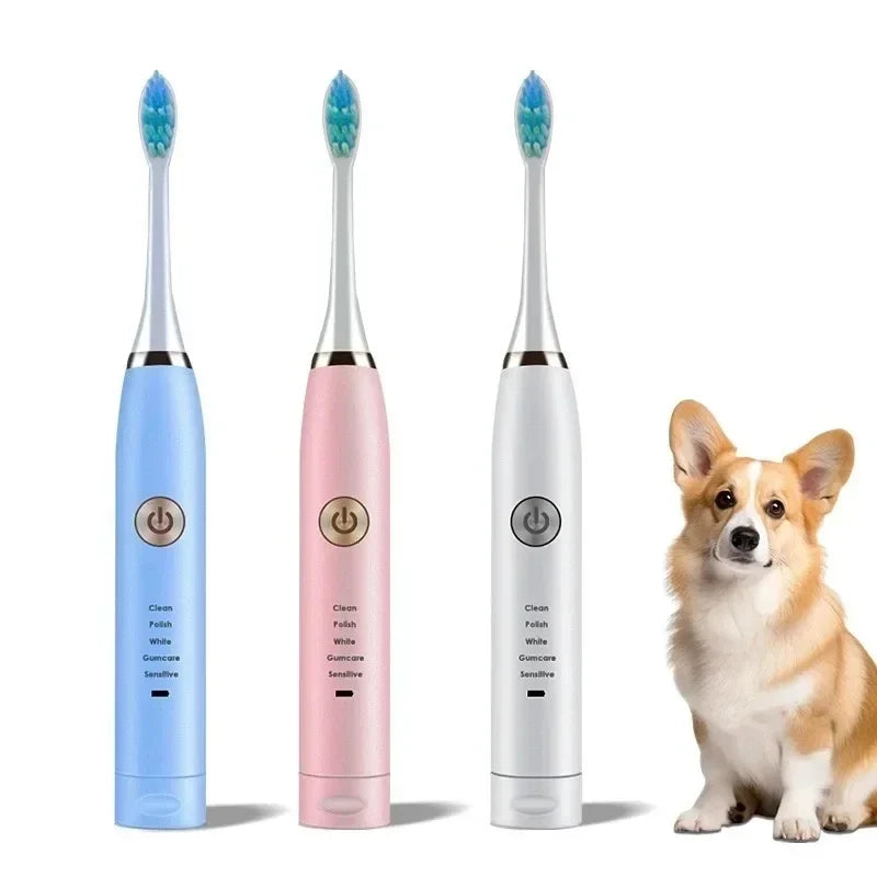 Pet Electric Toothbrush Dog Cat Teeth - MyPetDollar.com