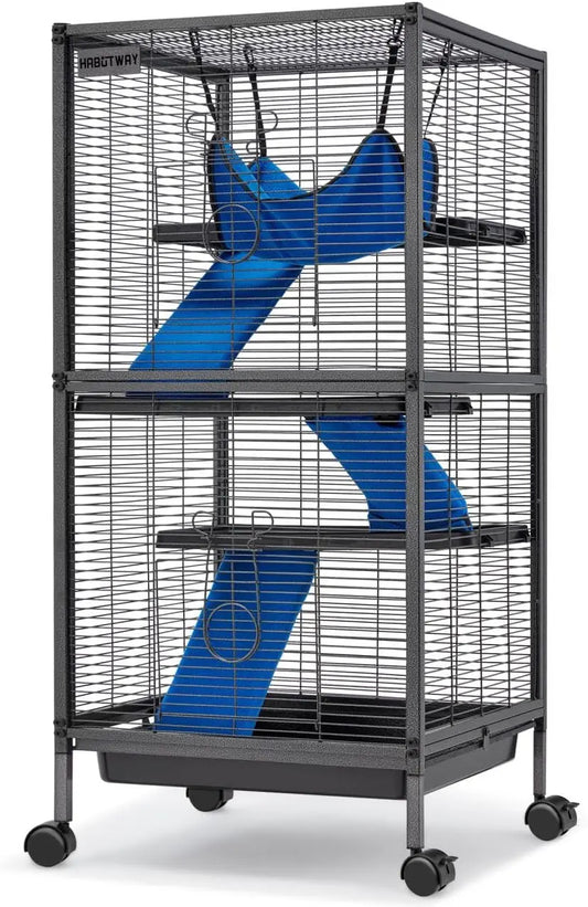 45''H Metal Small Animal Cages, Rolling - MyPetDollar.com