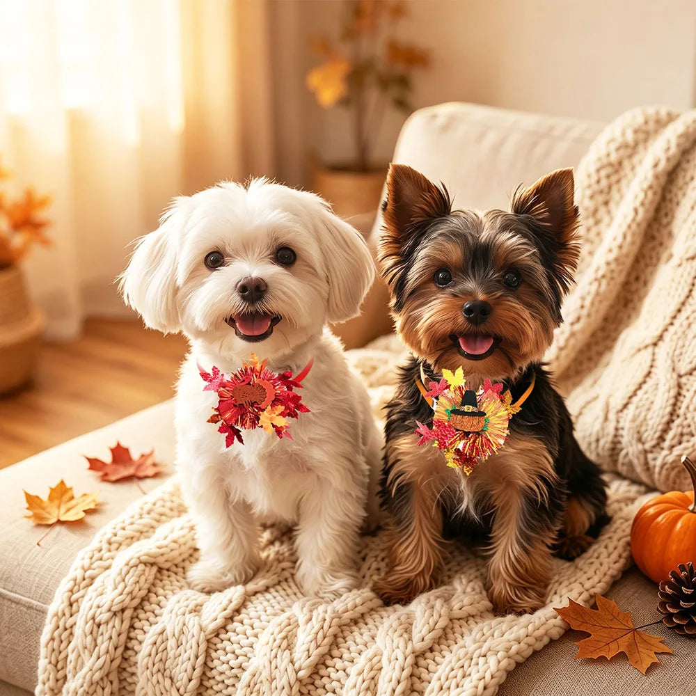 5/10PC Autumn Dog Bowties Adjustable Puppy - MyPetDollar.com