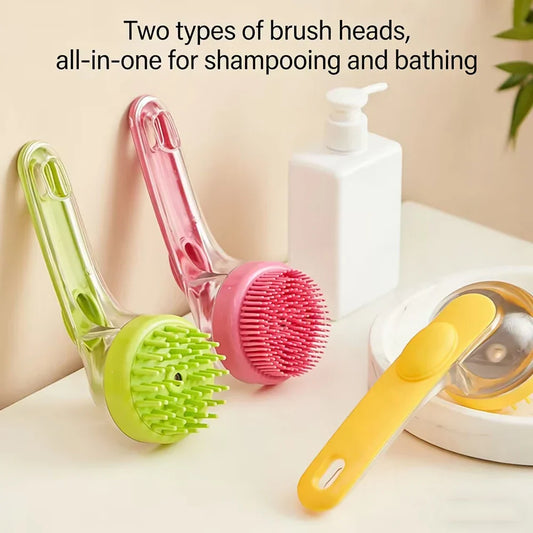 Pet Bathing Brush for Dog Cat Soft Silicone - MyPetDollar.com