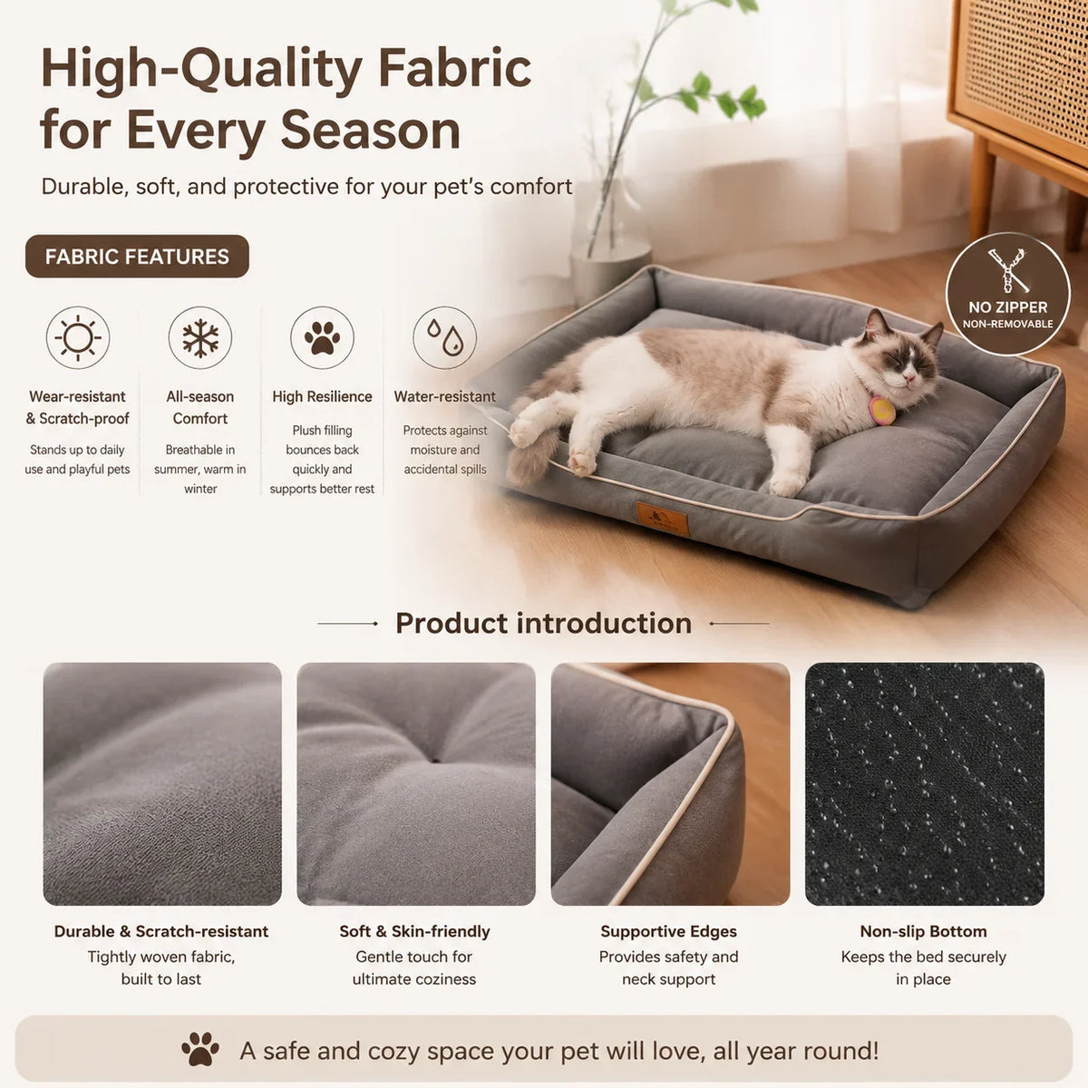 Dog Bed for Large Dog Mattress Four Season - MyPetDollar.com