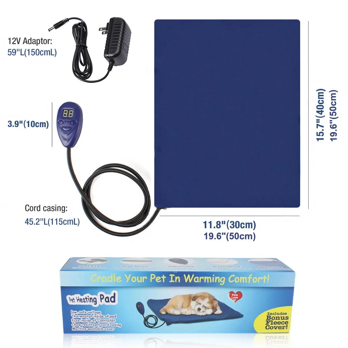 Dog Adjustable Electric Heating Pad - MyPetDollar.com