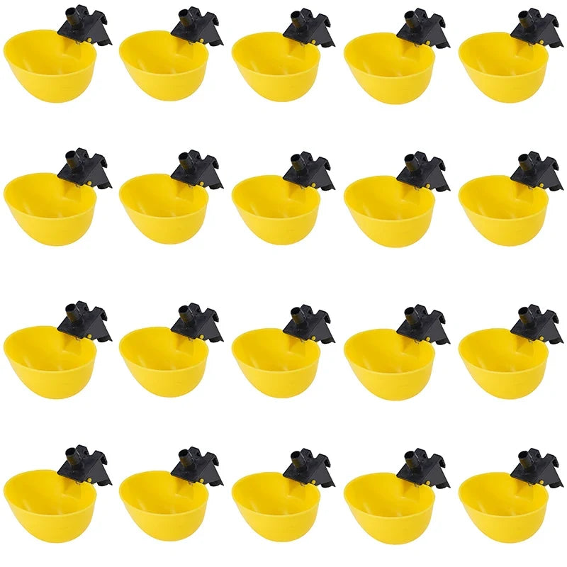 5 10 Automatic Poultry Chicken Water Bird Drinker Dish – 3 Colors