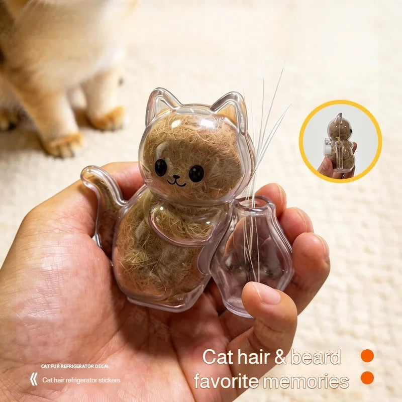 Fridge Magnet Cat Hair Keepsake Clear - MyPetDollar.com