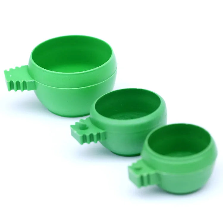 Concise Design Animal Food Cup Groove Round Bowl for Birds