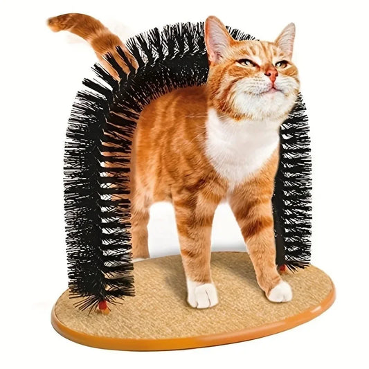 Cat Arch Self Grooming and Massage Toy Hair Brush