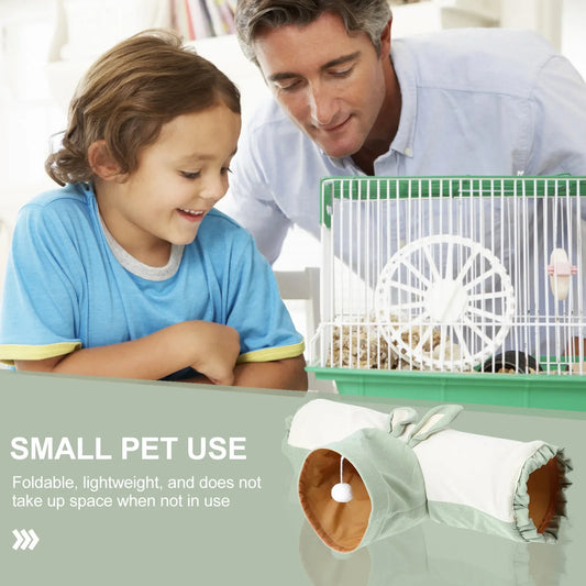 Hamster Tunnel T Shaped Design Premium Cloth - MyPetDollar.com