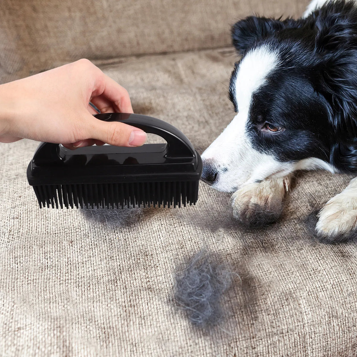 Black Silicone Pet Hair Cleaner Brush for - MyPetDollar.com