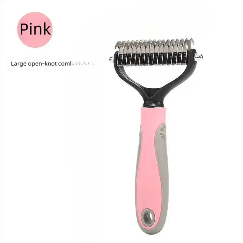 Double Sided Pet Deshedding Brush, Stainless Steel