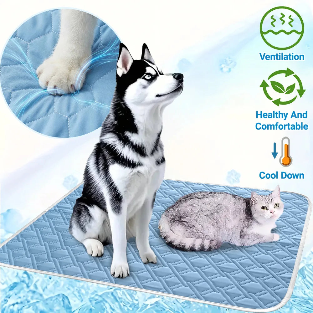 S-XXL Pet Summer Cooling Pad Dog Cooling Bed - MyPetDollar.com