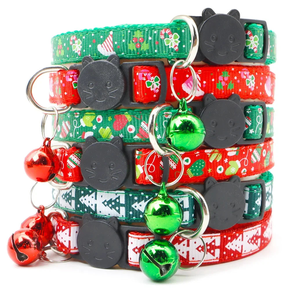100Pcs Pet Christmas Collars Cats Dogs - MyPetDollar.com