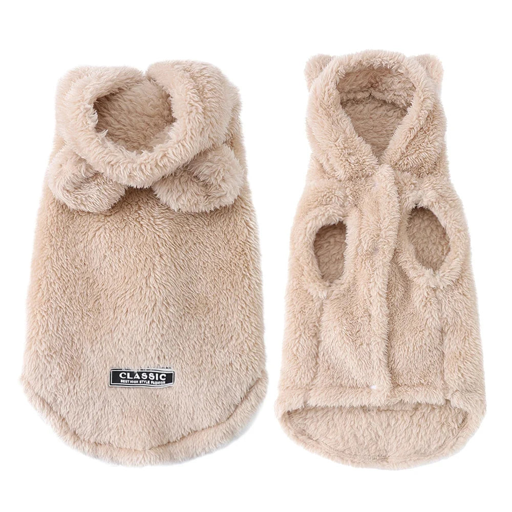 Cute Hooded Dog Cat Clothes Autumn Winter - MyPetDollar.com
