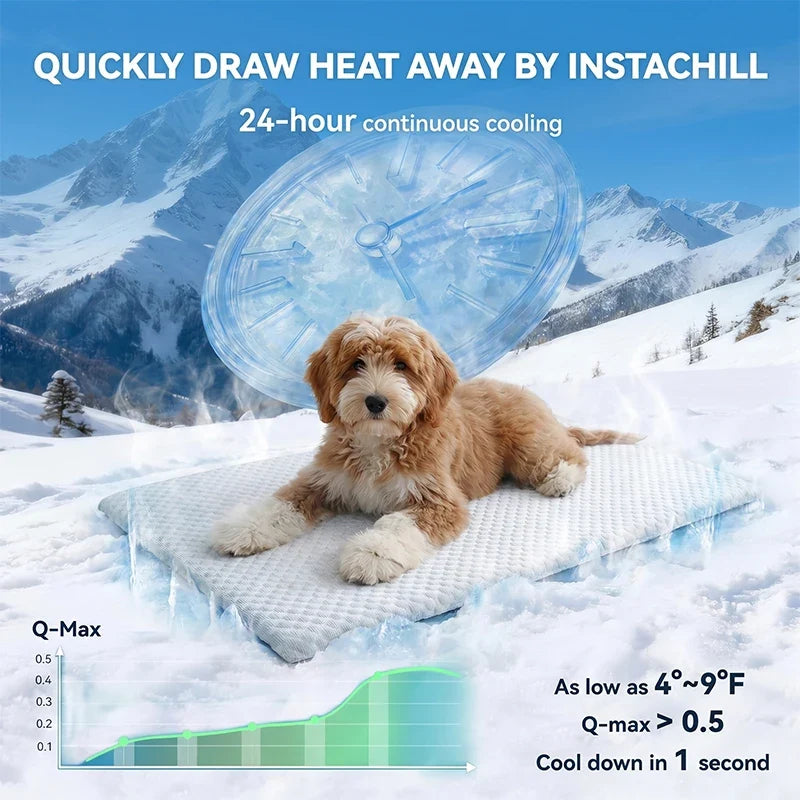 New Summer Ice Silk Cooling Pet Mat Thick - MyPetDollar.com