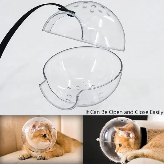 Transparent Cat Muzzle Pet Grooming Cover - MyPetDollar.com