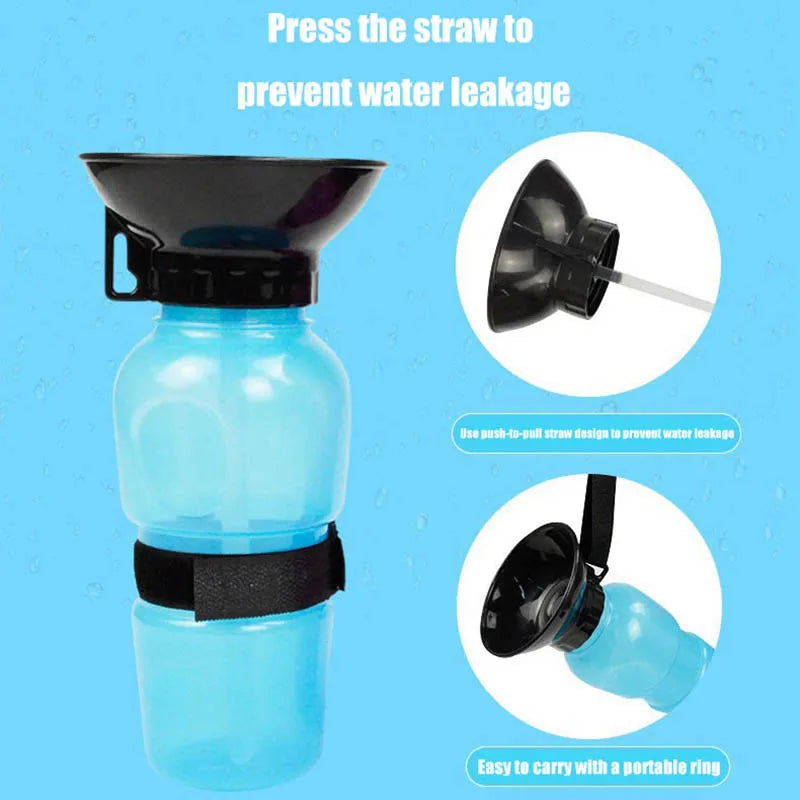 500ml Outdoor Squeeze Portable Pet Dog Water - MyPetDollar.com