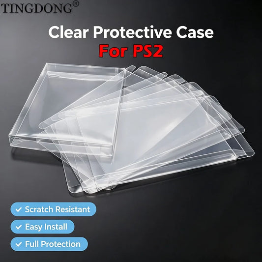 1-10PCS Clear PET Protector Case For PS2 - MyPetDollar.com