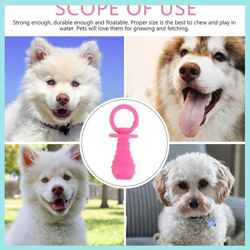 Pet Rubber Pacifier Dog Toy Interactive - MyPetDollar.com