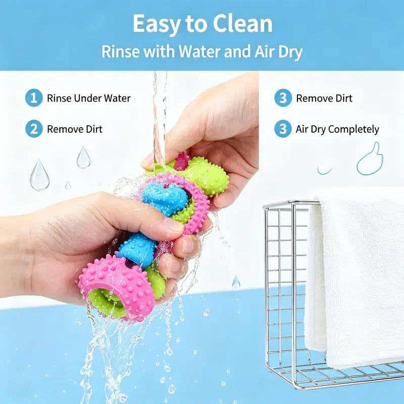 Pet Chew Toys Set Bone Pacifier Thorn Ring - MyPetDollar.com