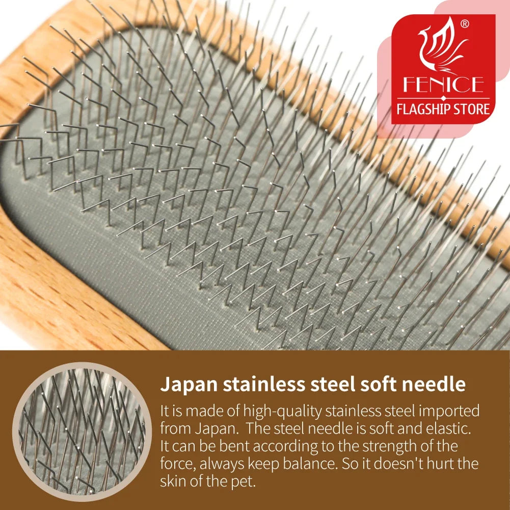 Fenice Pet Grooming Steel Shedding Long Comb - MyPetDollar.com