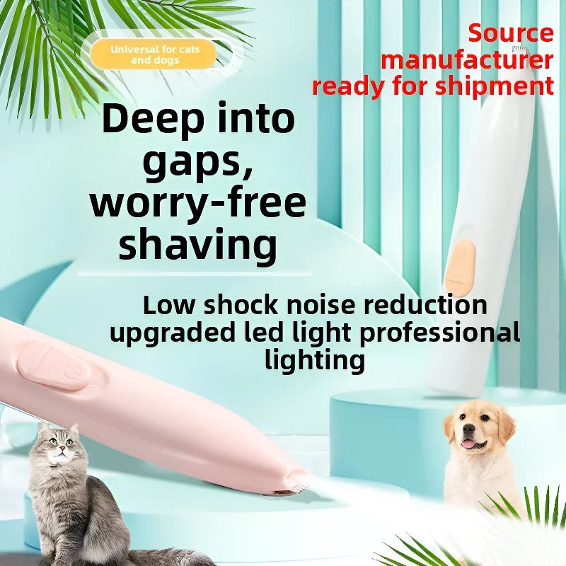 Dog Cat Paw Hair Trimmer Low‑Noise Electric - MyPetDollar.com