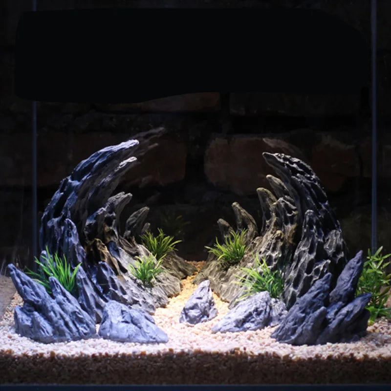 Aquarium Mountain View Hideout Caves - MyPetDollar.com