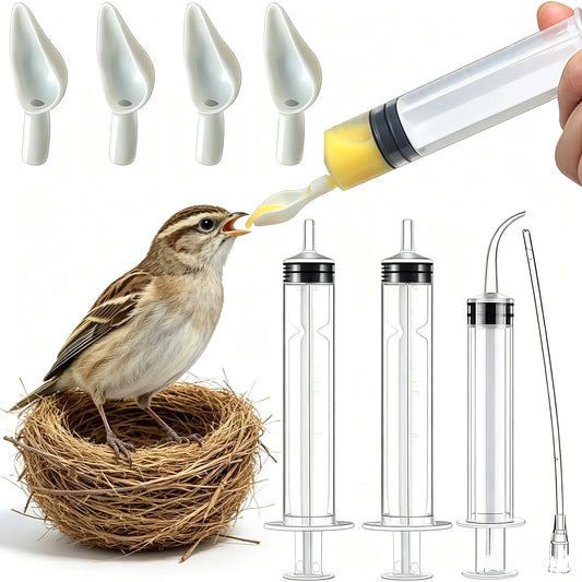 Bird Hand Feeding Syringe Set 7Pcs Safe - MyPetDollar.com