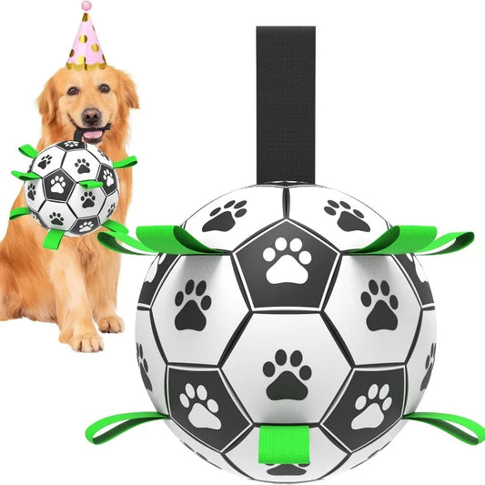 15/19cm Dog Soccer Ball Toys with Straps - MyPetDollar.com