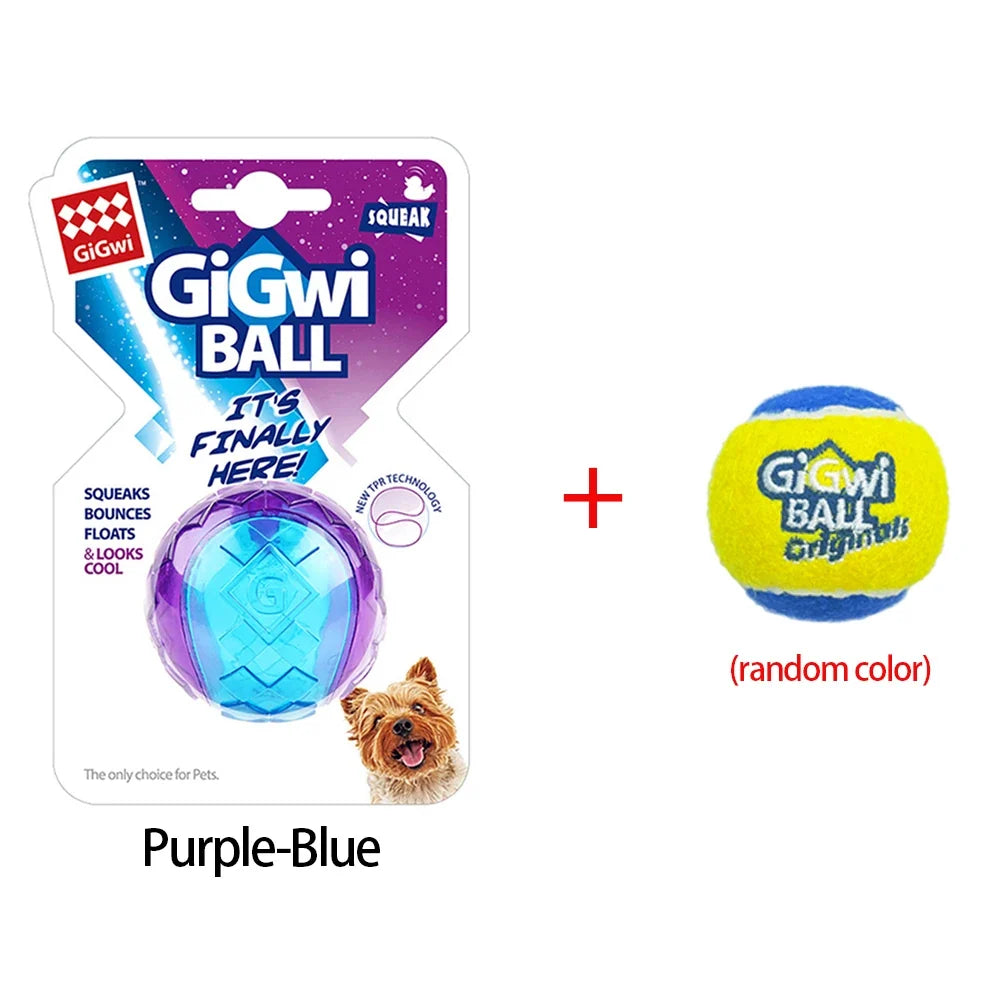 Rubber Dog Squeaky Toys Ball