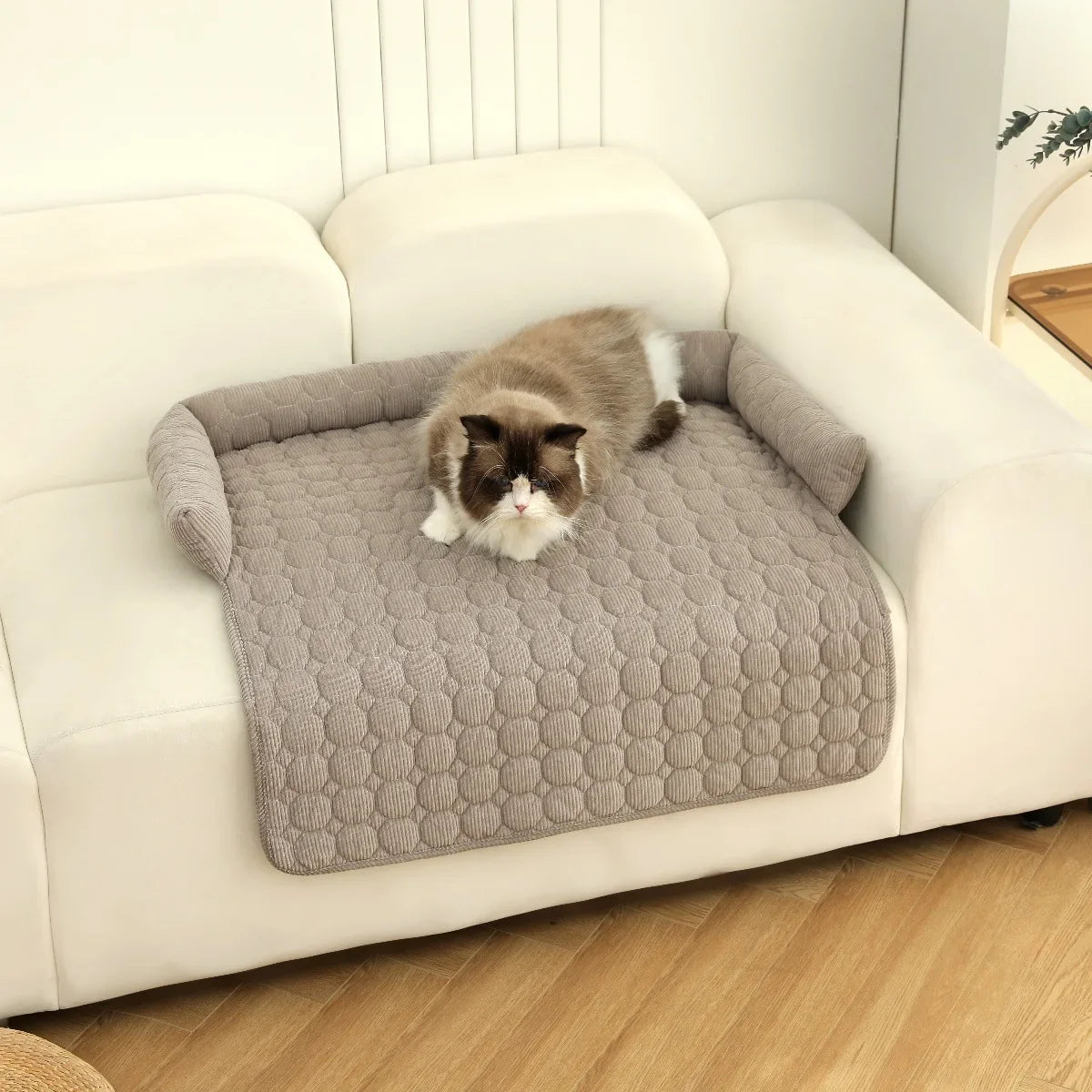 Style Corduroy Dog Sofa Cushion, Non-Slip