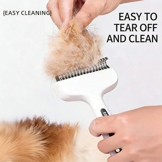 Pet Dematting Comb for Cats Dogs Deshedding - MyPetDollar.com