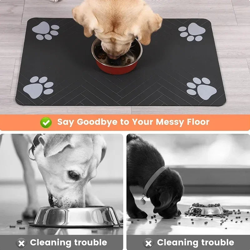 Pet Placemat Dog Food Bowl Mat Drinking - MyPetDollar.com