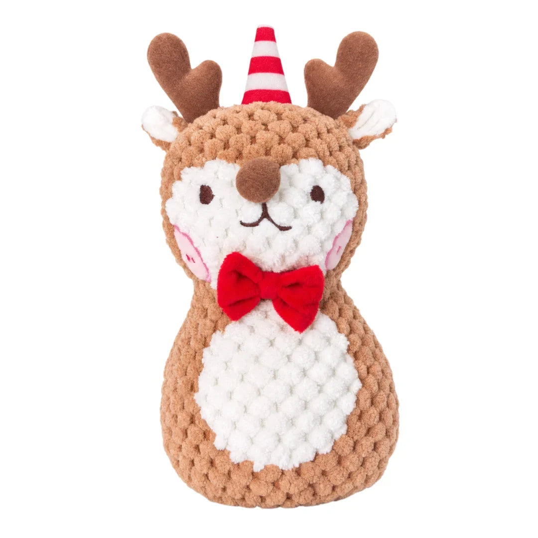 Dog Plush Noise Chewing Plaything Santa Elk Gingerbread Man Donut