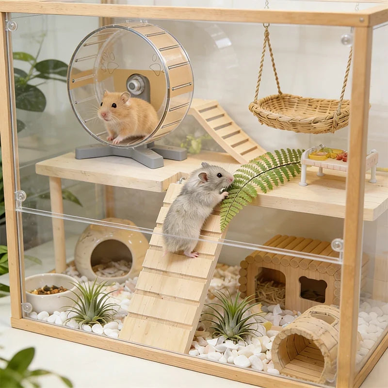 Hamster Wooden Sturdy Platform JumpingBoard - MyPetDollar.com