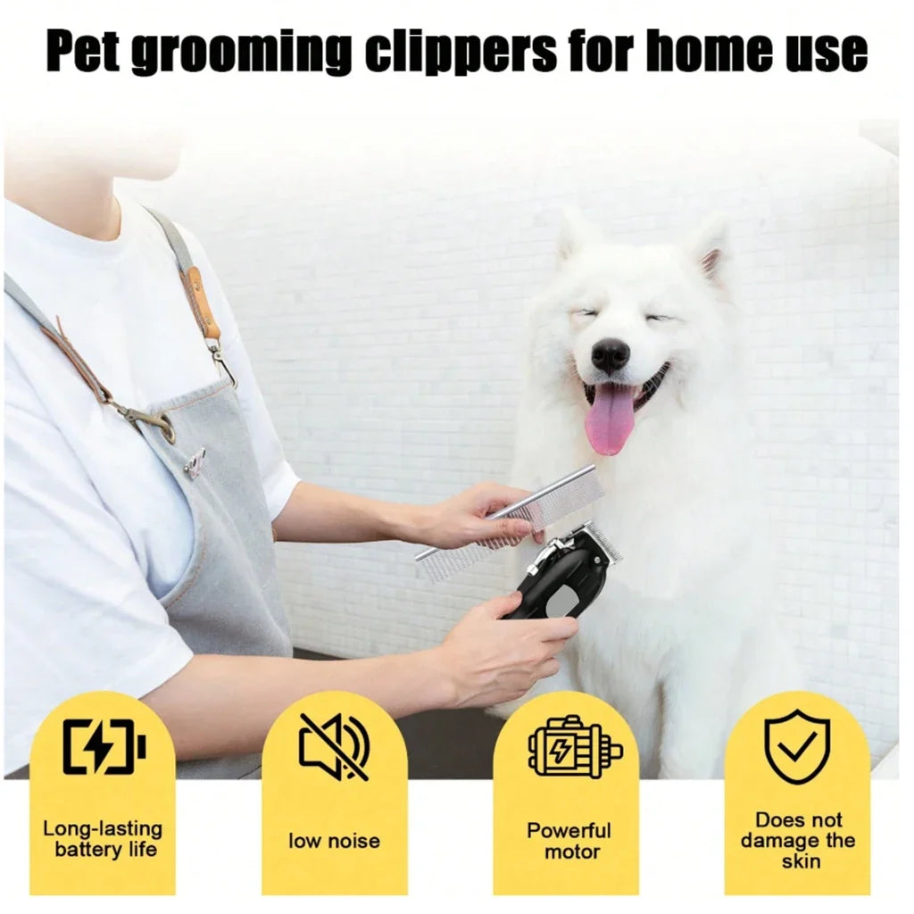 Electric Pet Hair Clipper USB Rechargeable - MyPetDollar.com