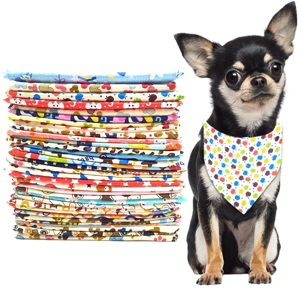 50PCS Dog Triangle Scarf Dog Bandana Summer - MyPetDollar.com