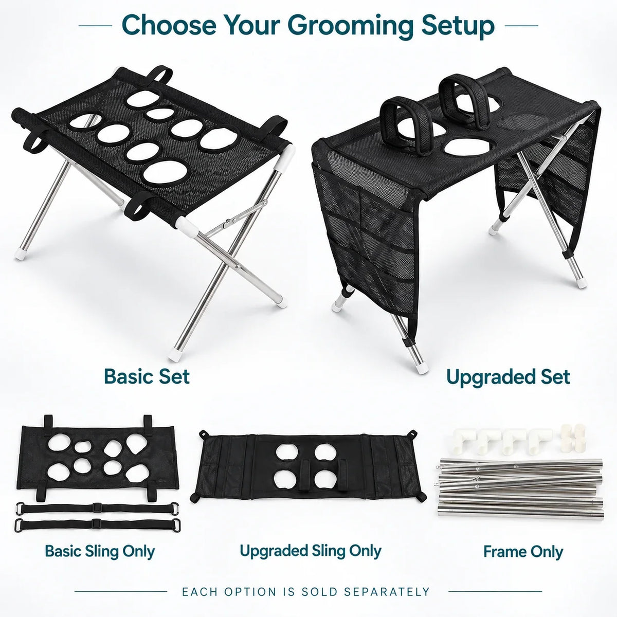 Pet Grooming Hammock Table Foldable Stand - MyPetDollar.com